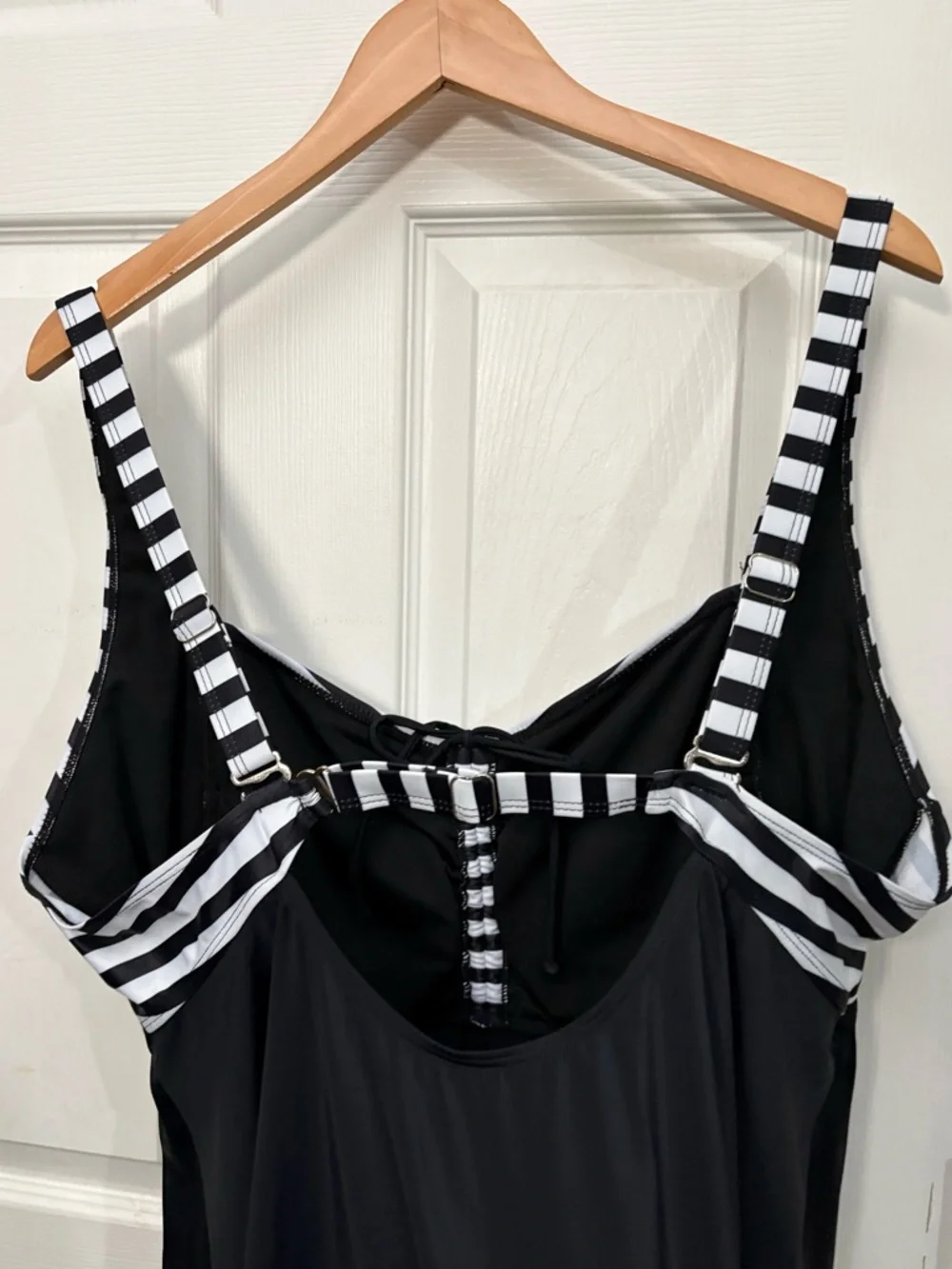 Yonique Striped Tankini Swimsuit Top Size 22W New